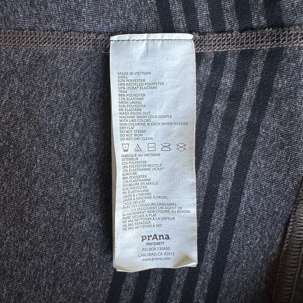 prAna Grey Striped Active Racerback Tank Top - Picture 7 of 7
